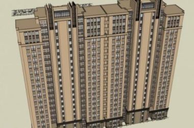 Sketchup住宅模型|高层住宅,居住建筑,古典风格-BIM建筑网