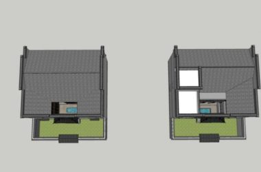 Sketchup住宅模型|低层住宅,徽派民居,中式风格-BIM建筑网