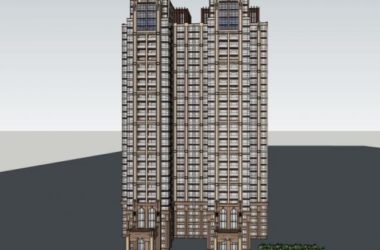 Sketchup住宅模型|超高层住宅,居住建筑,古典风格-BIM建筑网