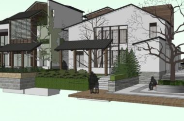 Sketchup住宅模型|低层住宅,中式风格-BIM建筑网