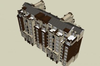 Sketchup住宅模型|多层住宅,居住建筑,古典风格-BIM建筑网