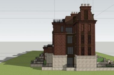 Sketchup住宅模型|多层联排住宅,居住建筑,古典风格,欧式风格-BIM建筑网