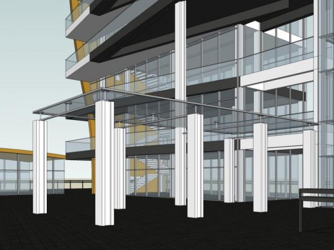 Sketchup办公模型|高层办公楼,现代风格 Sketchup办公模型|高层办公楼,现代风格