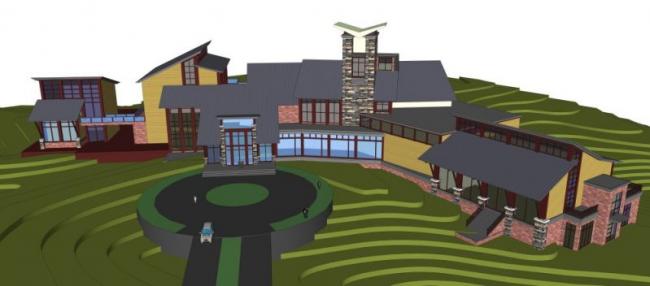 Sketchup商业模型|会所,现代风格 Sketchup商业模型|会所,现代风格