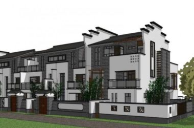 Sketchup住宅模型|多层住宅,中式风格-BIM建筑网