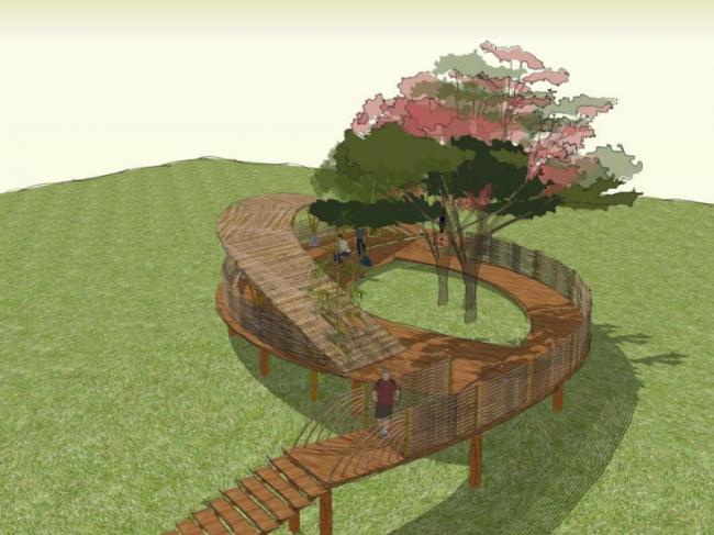 Sketchup景观模型|廊道景观,中式风格 Sketchup景观模型|廊道景观,中式风格