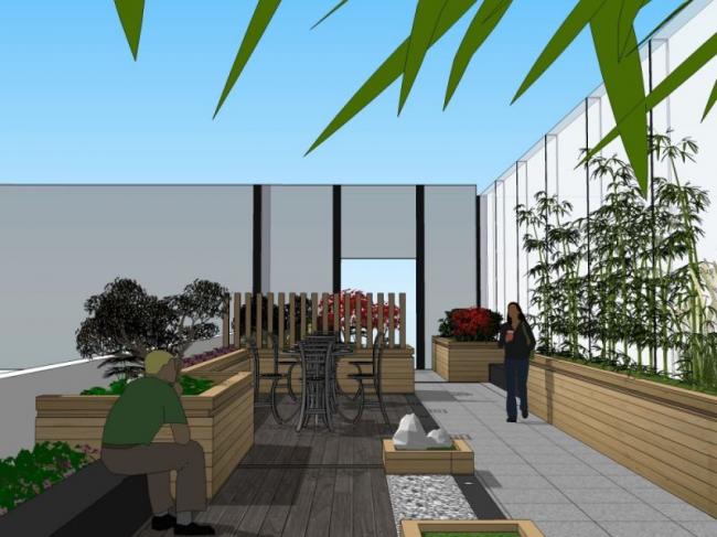 Sketchup景观模型|屋顶花园景观,现代风格 Sketchup景观模型|屋顶花园景观,现代风格