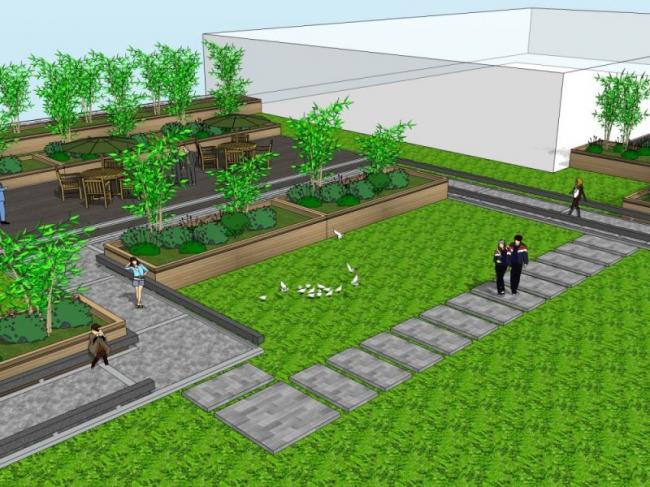 Sketchup景观模型|屋顶花园景观,现代风格 Sketchup景观模型|屋顶花园景观,现代风格