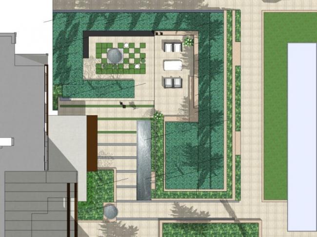 Sketchup景观模型|庭院景观,现代风格 Sketchup景观模型|庭院景观,现代风格