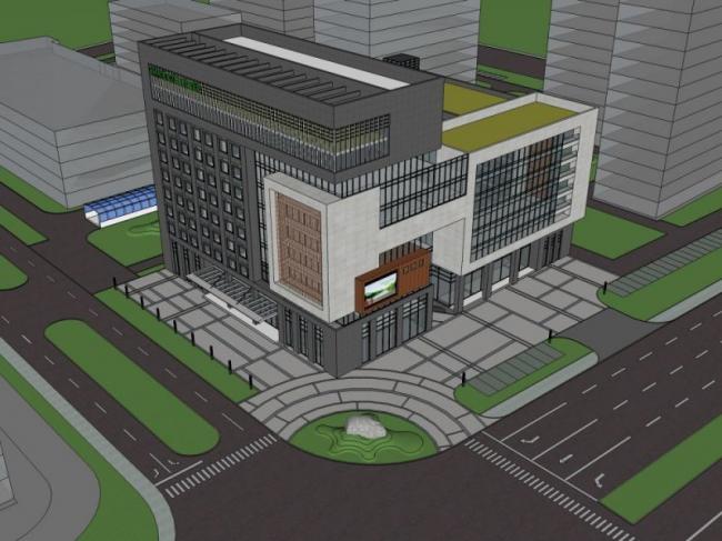 Sketchup办公模型|多层办公楼,现代风格 Sketchup办公模型|多层办公楼,现代风格