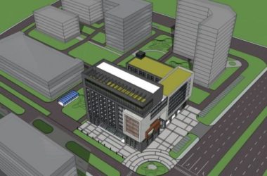 Sketchup办公模型|多层办公楼,现代风格-BIM建筑网