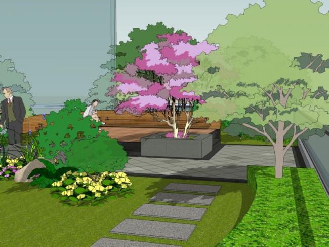 Sketchup景观模型|屋顶花园,现代风格 Sketchup景观模型|屋顶花园,现代风格