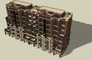 Sketchup住宅模型|多层住宅,居住建筑,古典风格-BIM建筑网