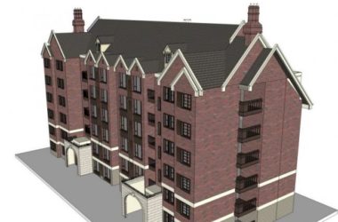 Sketchup住宅模型|多层住宅楼,欧式风格,古典风格-BIM建筑网