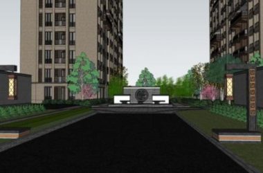 Sketchup住宅模型|高层住宅,现代中式风格-BIM建筑网
