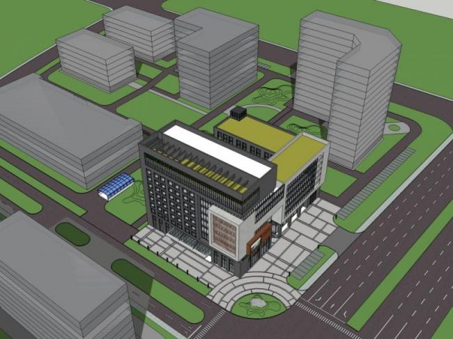Sketchup办公模型|多层办公楼,现代风格 Sketchup办公模型|多层办公楼,现代风格