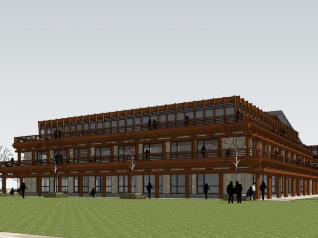 Sketchup酒店模型|多层酒店,中式风格 Sketchup酒店模型|多层酒店,中式风格