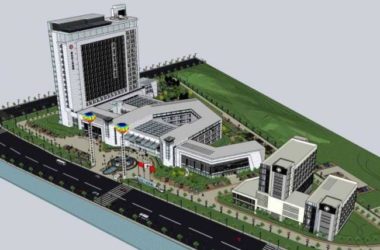 Sketchup医院模型|多层高层混合惠山区人民医院,医疗建筑,现代风格-BIM建筑网