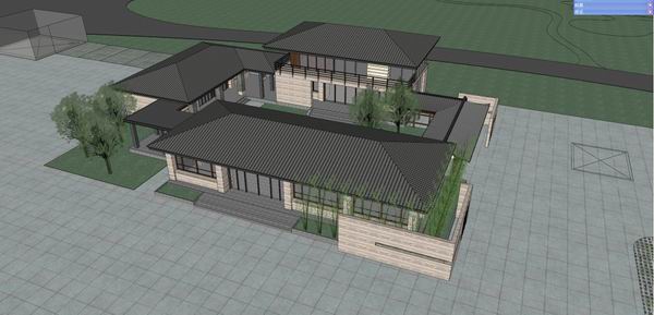 Sketchup办公模型|多层办公楼,古典风格 Sketchup办公模型|多层办公楼,古典风格