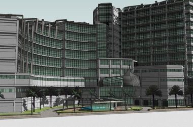 Sketchup医院模型|高层医院,医疗,现代风格-BIM建筑网