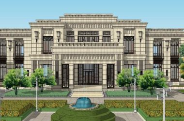 Sketchup住宅模型|多层售楼处,住宅,古典风格-BIM建筑网