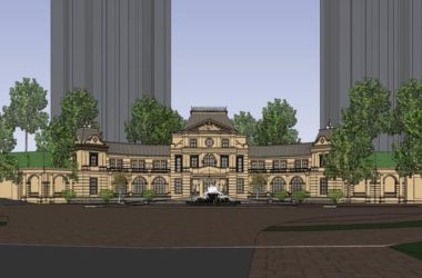 Sketchup住宅模型|多层会所,住宅,法式古典风格-BIM建筑网