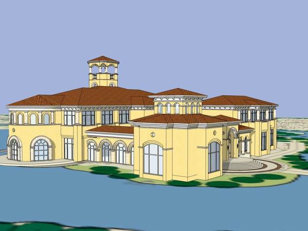 Sketchup住宅模型|多层会所,欧式古典风格 Sketchup住宅模型|多层会所,欧式古典风格