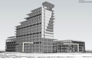 Sketchup医院模型|多高层医院,医疗,现代风格-BIM建筑网