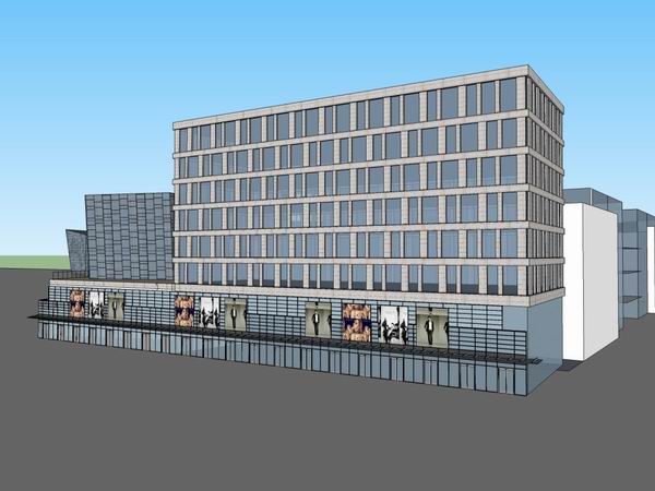 Sketchup商业模型|高层商业建筑,现代风格 Sketchup商业模型|高层商业建筑,现代风格