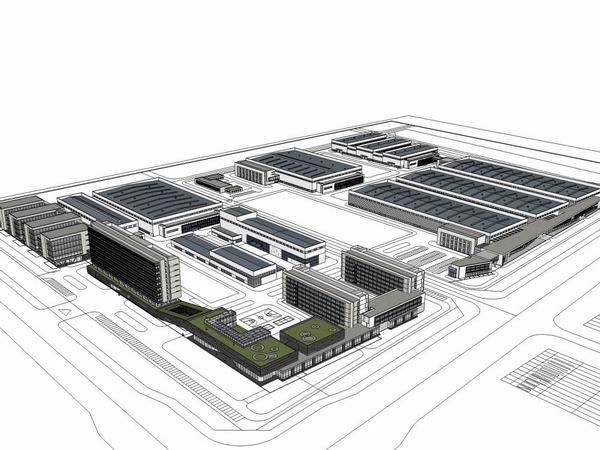 Sketchup办公模型|多层办公,现代风格 Sketchup办公模型|多层办公,现代风格