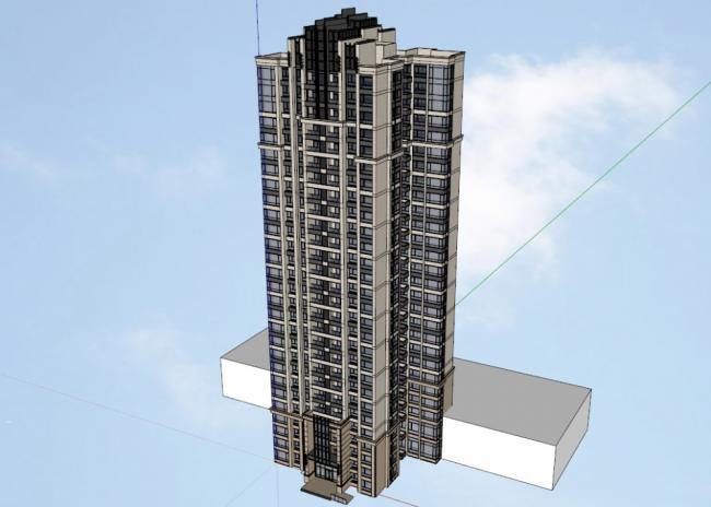 Sketchup住宅模型|高层住宅,现代风格 Sketchup住宅模型|高层住宅,现代风格