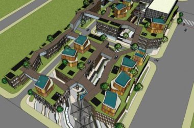 Sketchup商业模型|多层商业街,现代风格-BIM建筑网