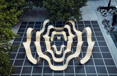 BIM建筑|2019 伦敦设计节波形木构装配:“请落座” / 保罗•考克斯奇-BIM建筑网