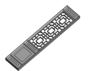 BIM资料|Revit族库-中式屏风1.rfa BIM资料|Revit族库-中式屏风1.rfa