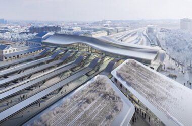 BIM建筑|扎哈工作室设计维尔纽斯火车站横跨桥-BIM建筑网