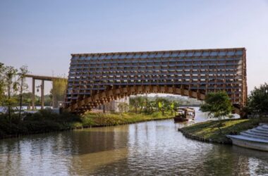 BIM建筑|罗工作室在中国水乡完成复杂的木桥-BIM建筑网