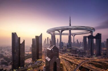 BIM建筑|建筑师提议用空中“连续大都市”包围哈利法塔-BIM建筑网