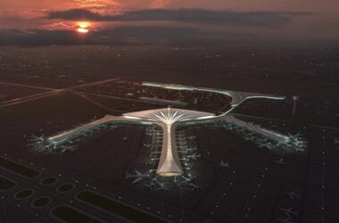 BIM建筑|MAD为长春机场设计羽毛状航站楼-BIM建筑网