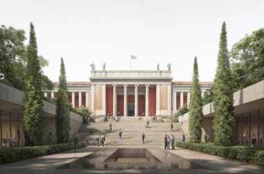 BIM建筑|大卫·奇普菲尔德为雅典博物馆设计夯土扩建-BIM建筑网